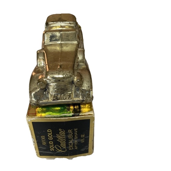 Avon Solid Gold Cadillac Excalibur After Shave Cologne Vintage Almost Full - Picture 7 of 7